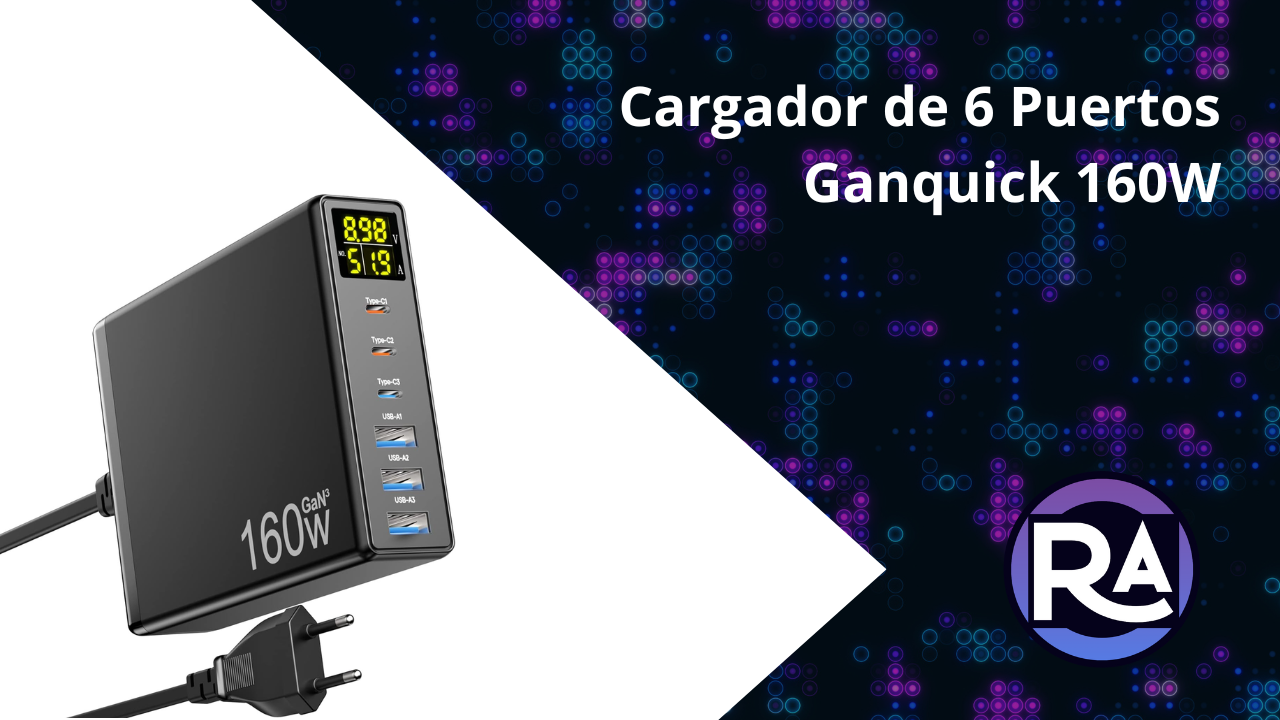 Cargador USB C, 120W GAN 6-Port Cargador iPhone Carga Rapida, Estación de  Carga USB C Multiple mit 3 USB-C y 3 USB-A PD QC 3.0 Charger für MacBook