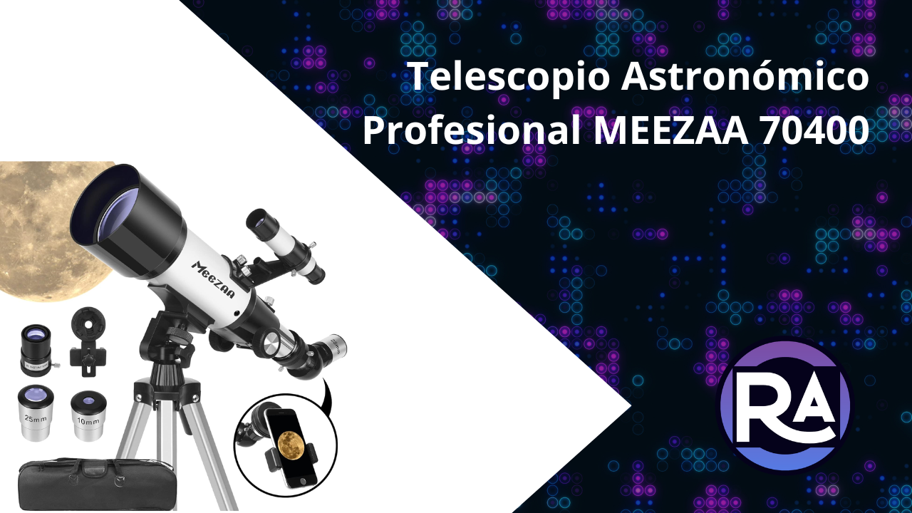 Telescopio para niños y principiantes Telescopios astronómicos portátiles  de 70 mm con filtro de luna de montaje telefónico y telescopio de lente  Barlow 3X para regalo, (blanco)