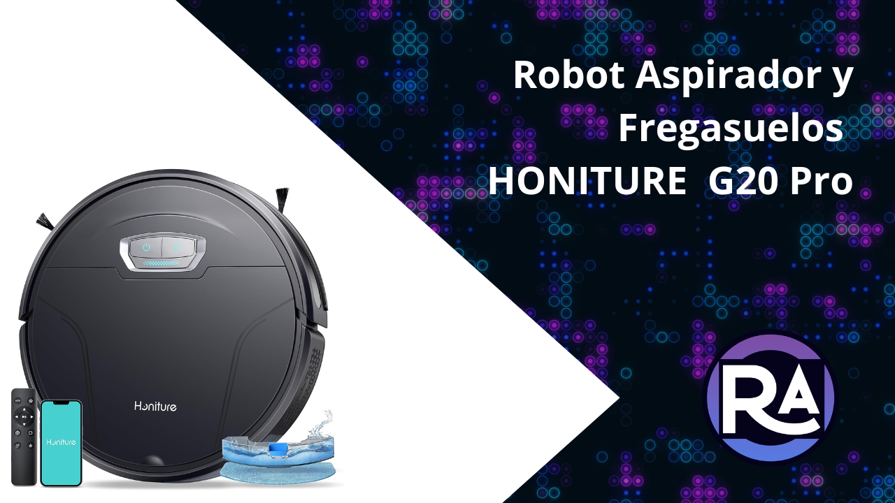 HONITURE Robot Aspirador y Fregasuelos, G20 4000pa Friega,aspira y
